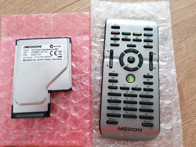 MEDION PC NOTEBOOK TV CARD 54 GRAPHICS REMOTE CONTROL PC ALDI LAPTOP CTX967 V7.3.3