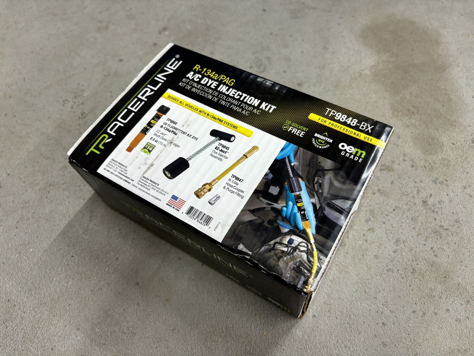 Traceline Ez-Ject R-134a/PAG A/C Dye Injection Kit TP9848-BX