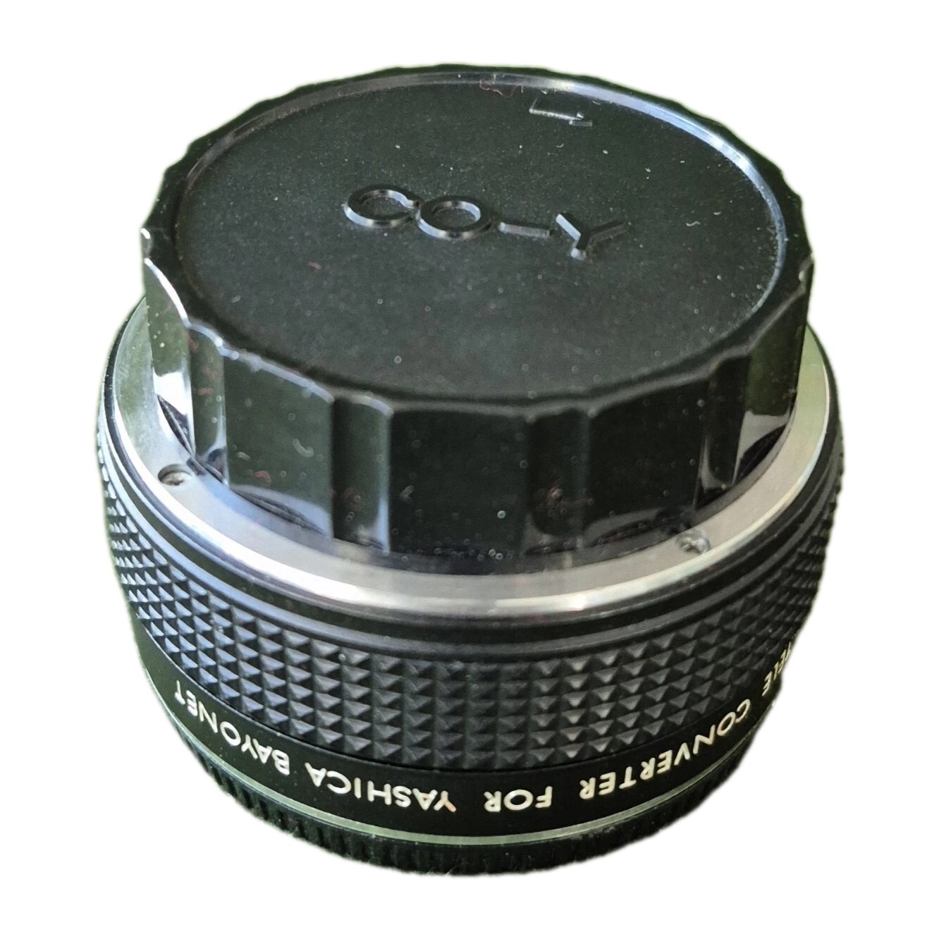 Vintage Yus 2x Auto Tele Converter for Yashica Bayonet Camera Lens w/ Cap & Case