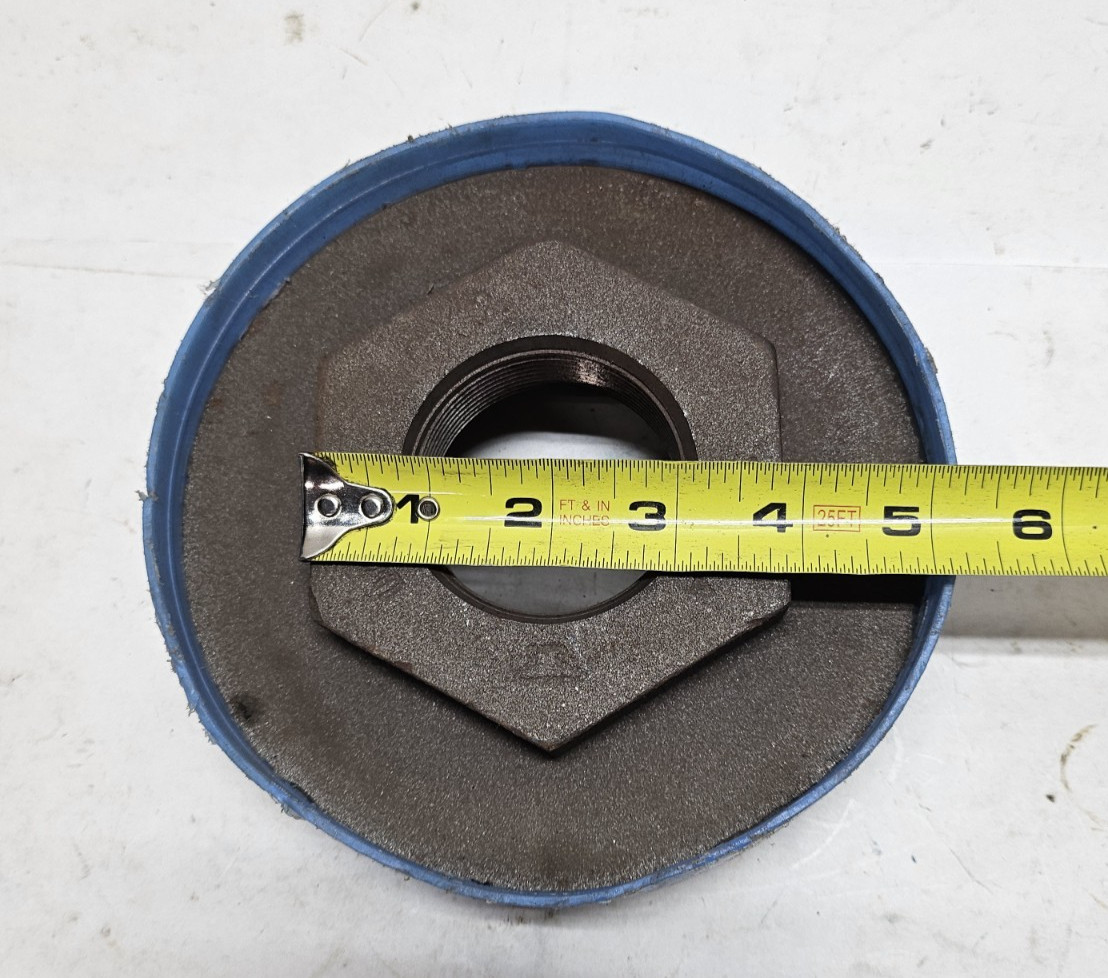 Anvil Black Malleable Threaded Reducing Hex Bushing 6 x 2"