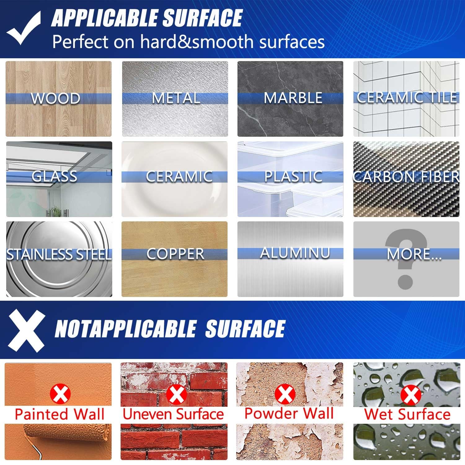 Double Sided Heavy Duty Nano Tape for Wall Carpet Picture Hanging