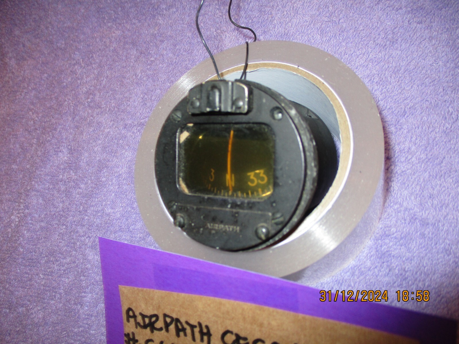 AIRPATH CESSNA MAGNETIC COMPASS C660501-0101 UNTESTED FREE SHIPPING