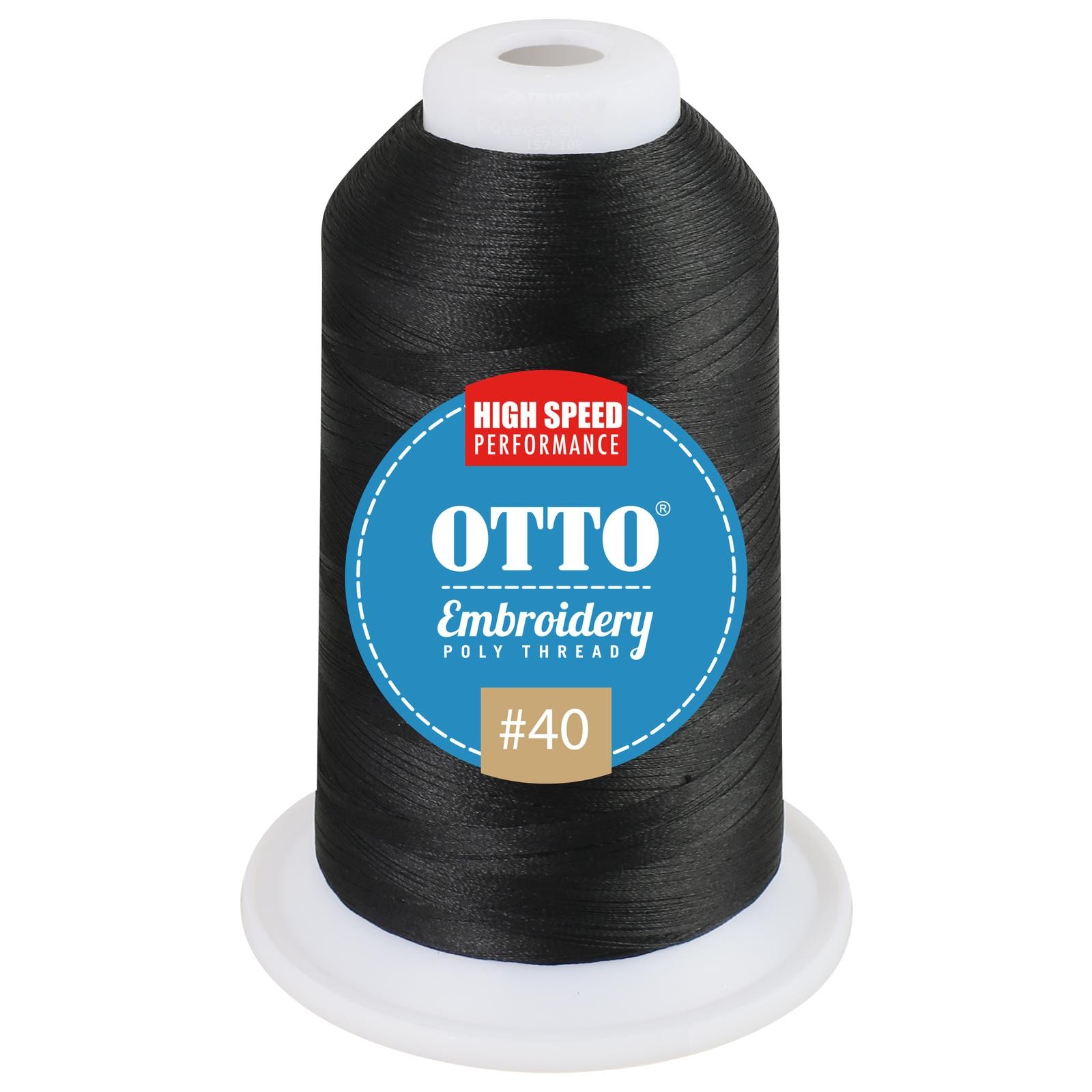 2 Pack Of OTTO Embroidery Poly Thread #40 1,100 yd. Cone - 157-108