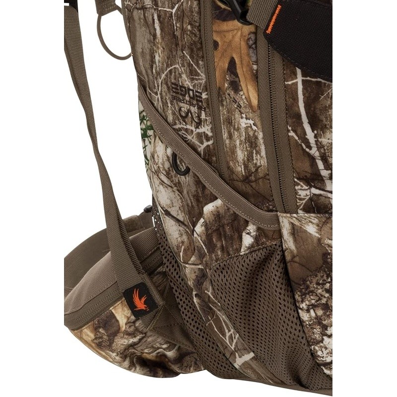 Roomy Backpack W/ Accessory Pockets Hydration Compatible Quiet Cloth Foam Straps