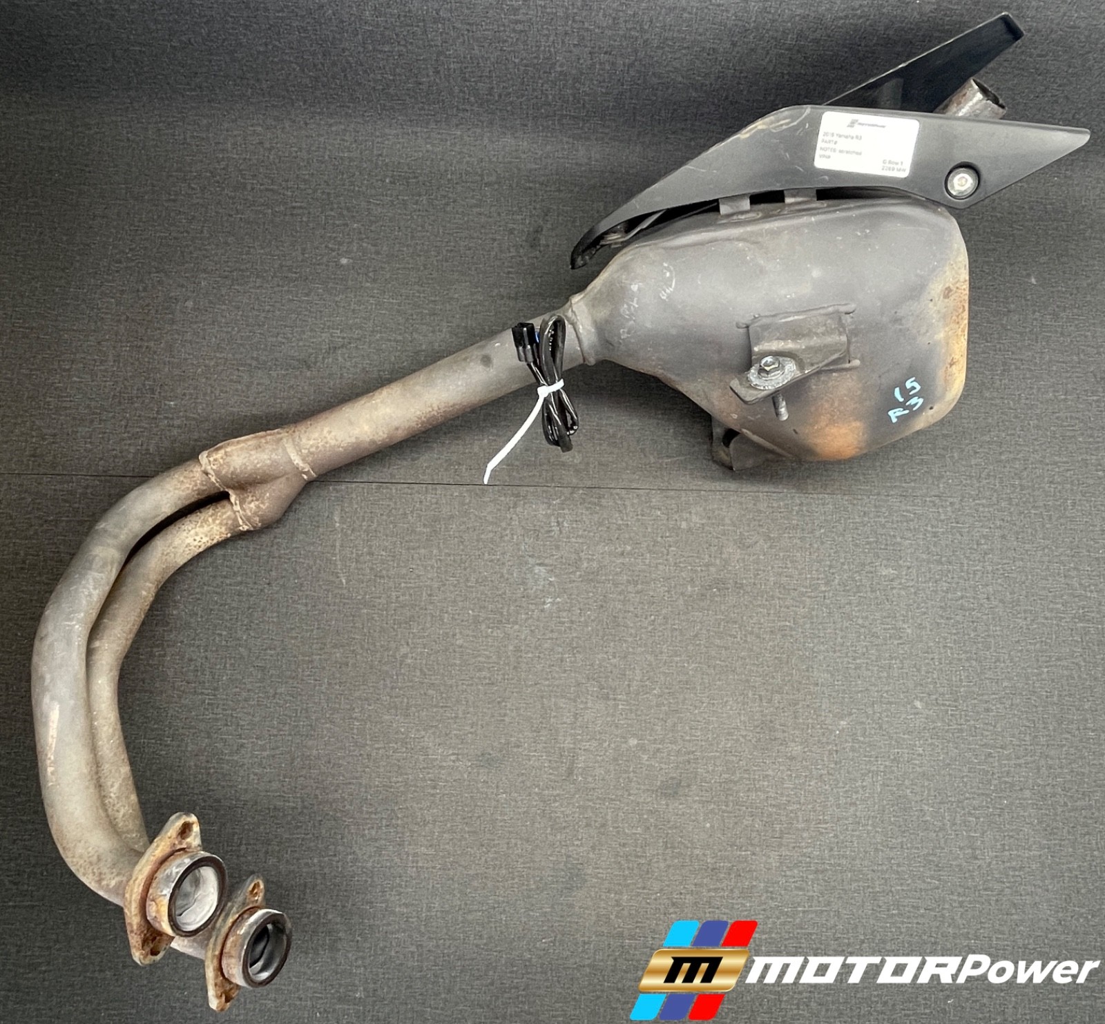 15-24 Yamaha YZF R3 300 Exhaust Headers Manifold Genuine OEM