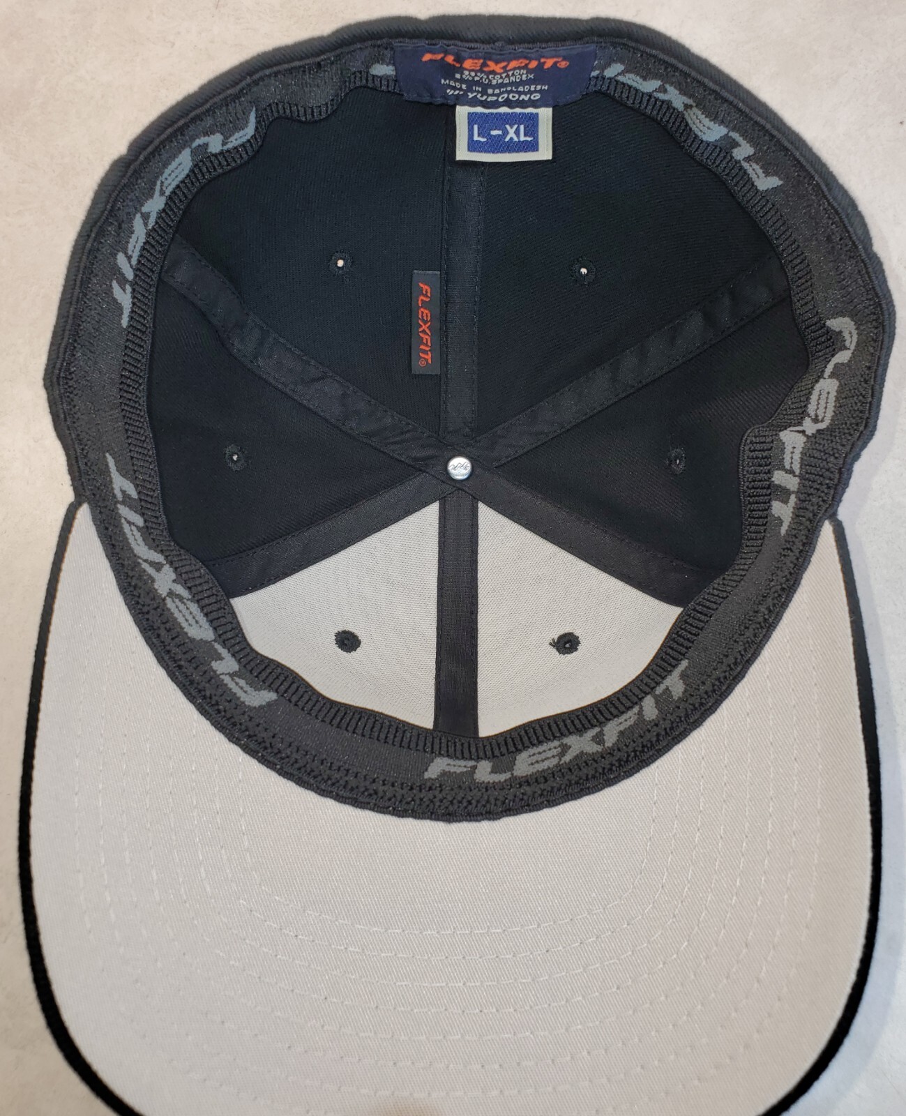Monster Energy Patch Flexfit 6377 Brushed Twill Hat / Black L/XL 7 1/8" - 7 5/8"