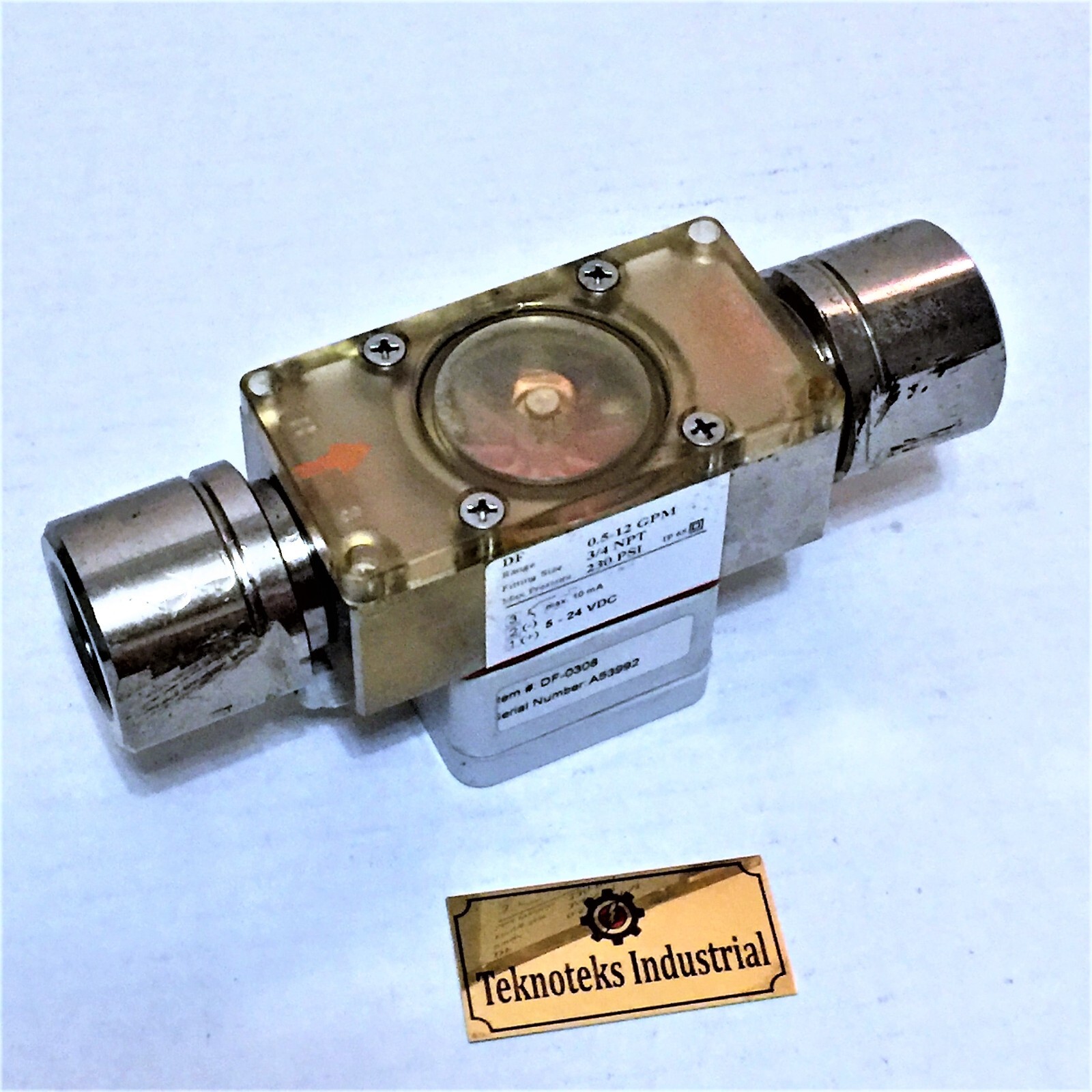 KOBOLD PADDLE DF-0308 WHEEL FLOW SENSOR 3/4 NPT / 5-24VDC / 230PSI