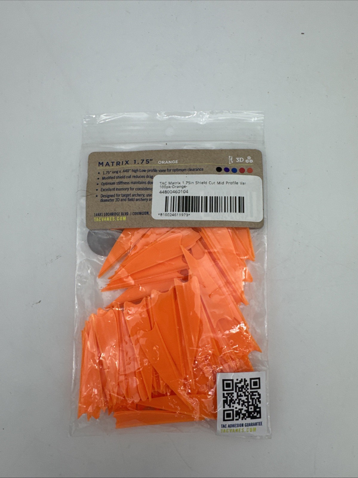 TAC Vanes Matrix 1.75" 100pk Orange
