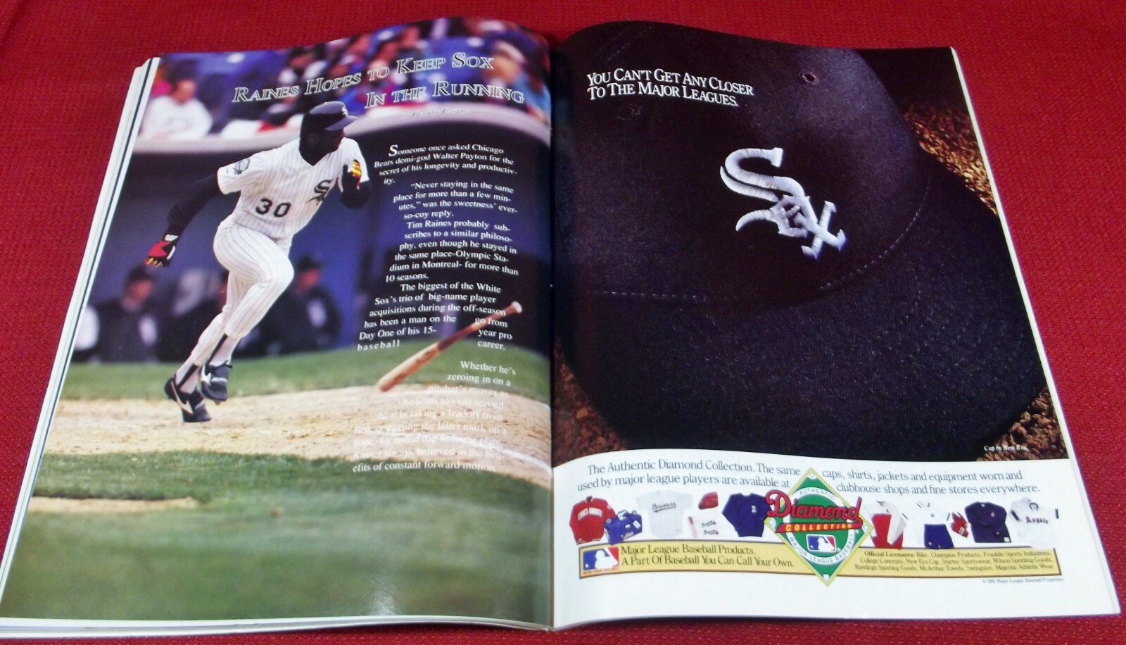 Chicago White Sox Official Game Program Vintage 1991 MLB Baseball