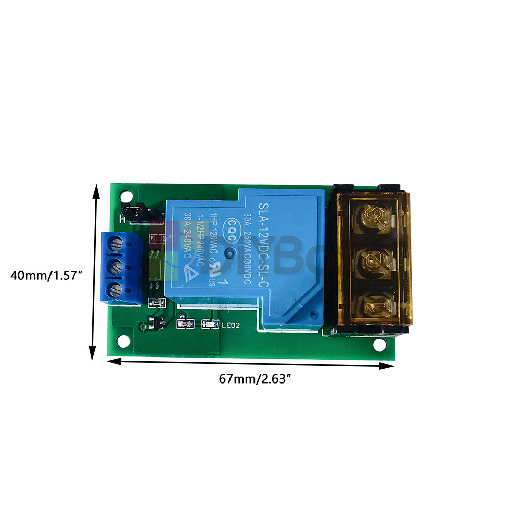 YYG-2 30A 1-Way High/Low Level Trigger Optocoupler Isolation Relay Module