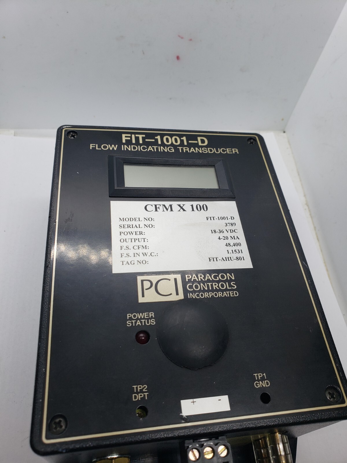 Pci FIT-1001-D Loop Powered Air Volume/velocity Indicating Transducer  NNB