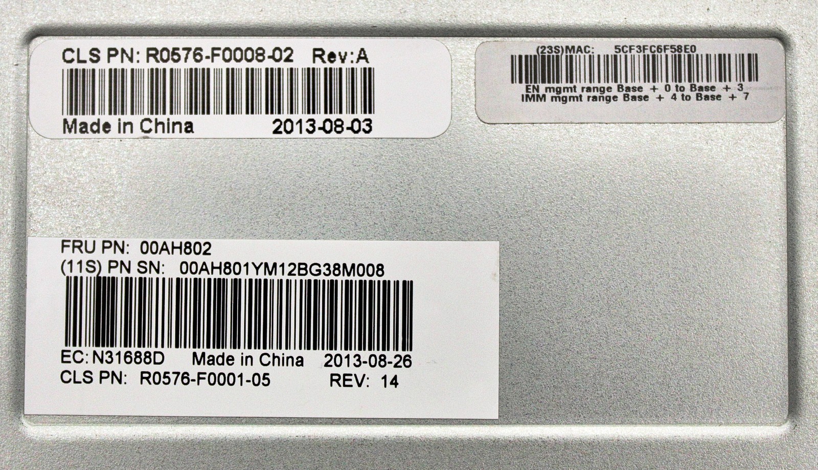 IBM 00AH802 V7000 Flex Controller Module 4939