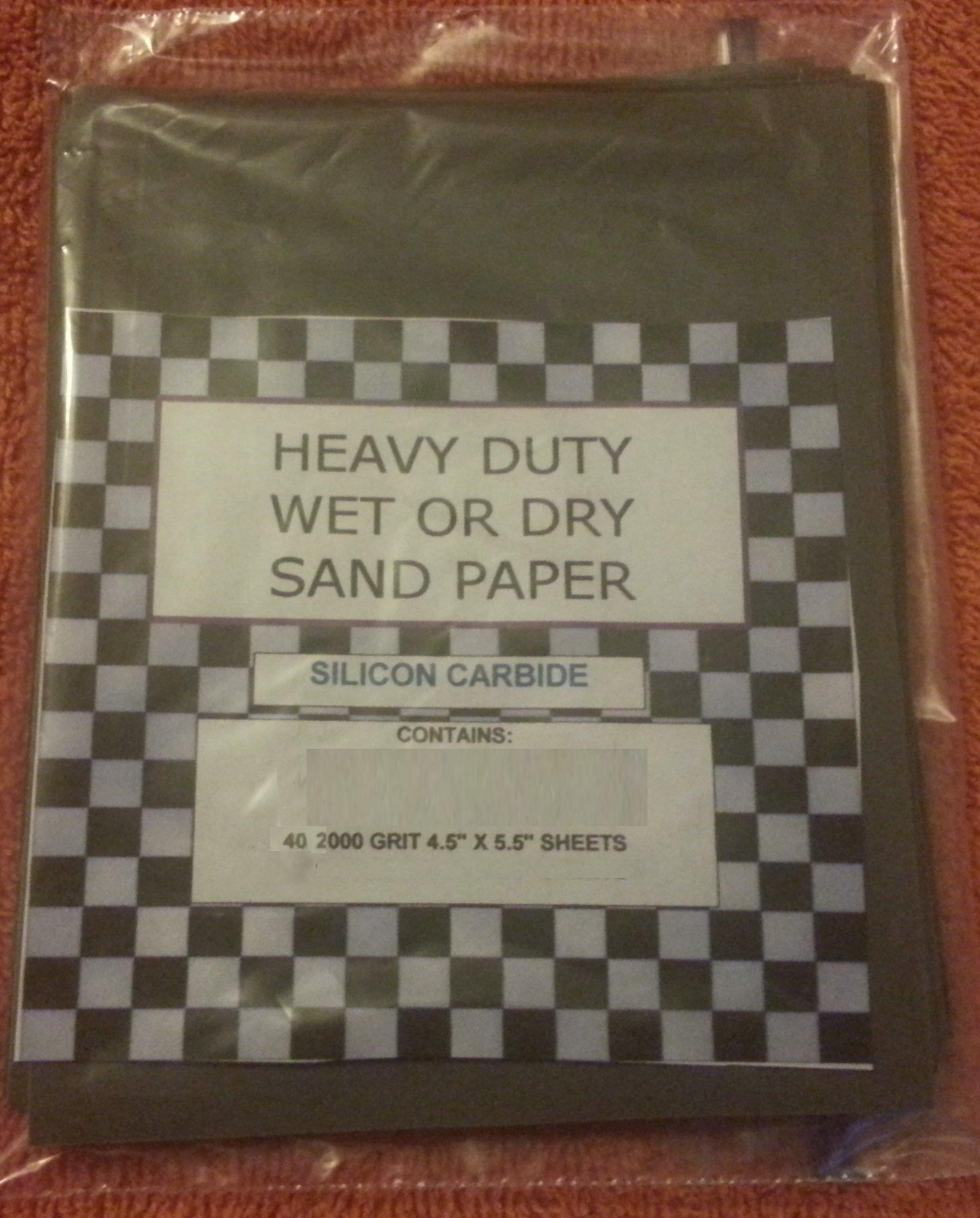 (40) 1/4 SHEETS SANDPAPER SUPER FINE 3000 GRIT WET DRY SAND PAPER