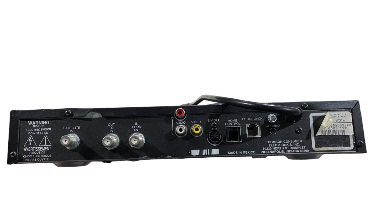 Electronics INC RCA Direct TV Satellite Receiver Model G95DSS98B