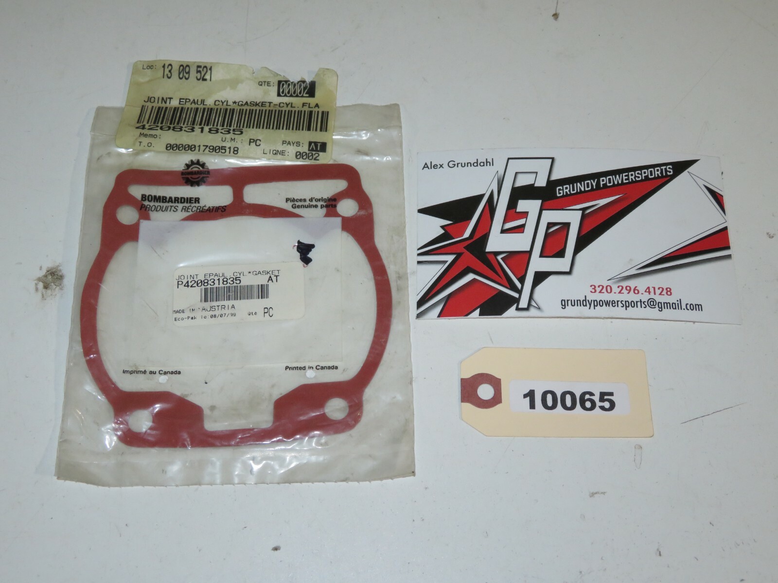 Ski-Doo - New OEM Cylinder Base Gasket Qty 1 - 420831835