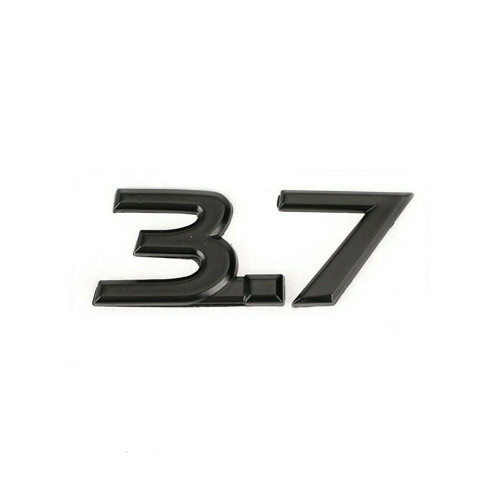 Black 3.7 Fender Side Boot Emblem Badge Decal For Infiniti Q50 QX70 2014-2016