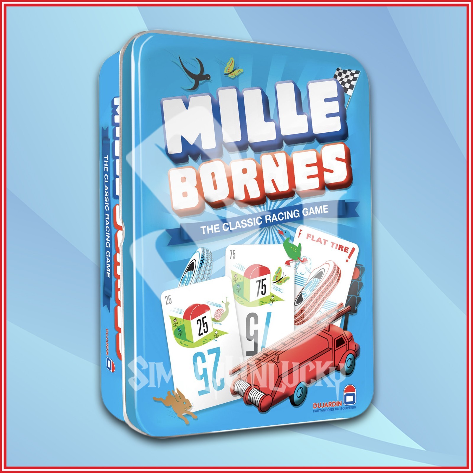 Mille Bornes Board Game Classic Racing Card Game for Family & Adults
