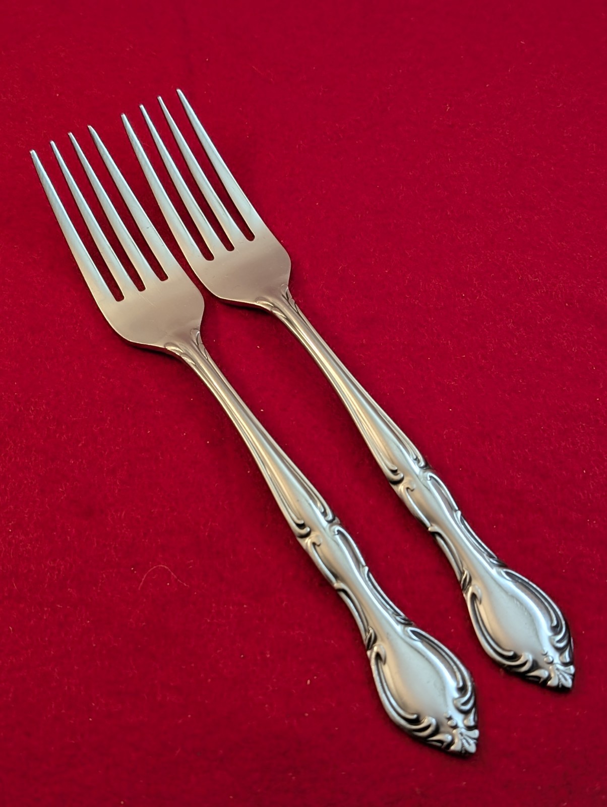 Lot Of 2 Merchandise Service HAMPTON COURT Stainless JAPAN Glossy Dinner Forks