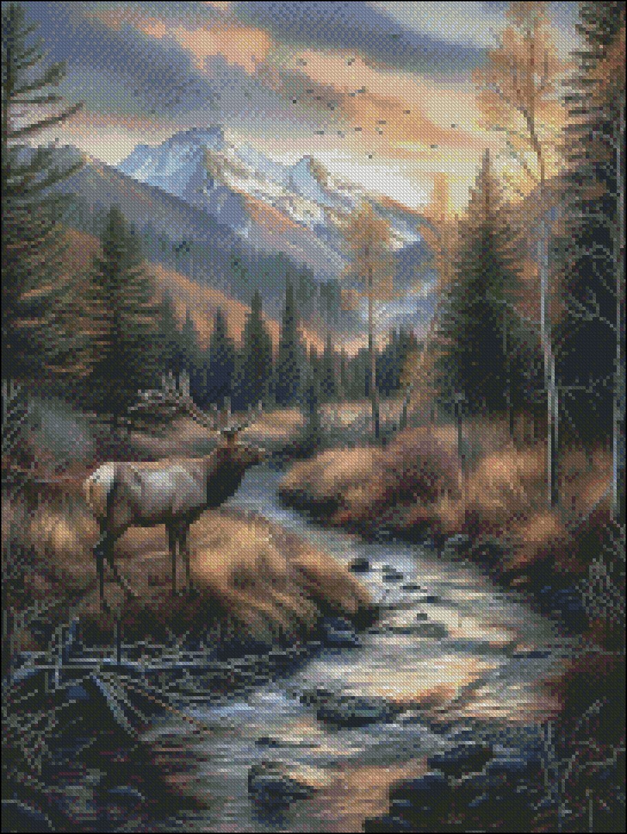 A Wanderers Dream 2 - Counted Cross Stitch Patterns - Color & BW Symbols