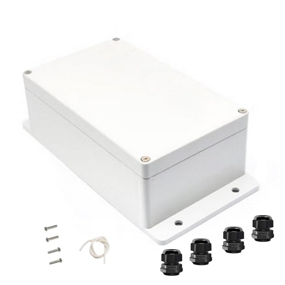 IP65 Weatherproof Junction Box ABS Plastic Electrical Enclosure with black