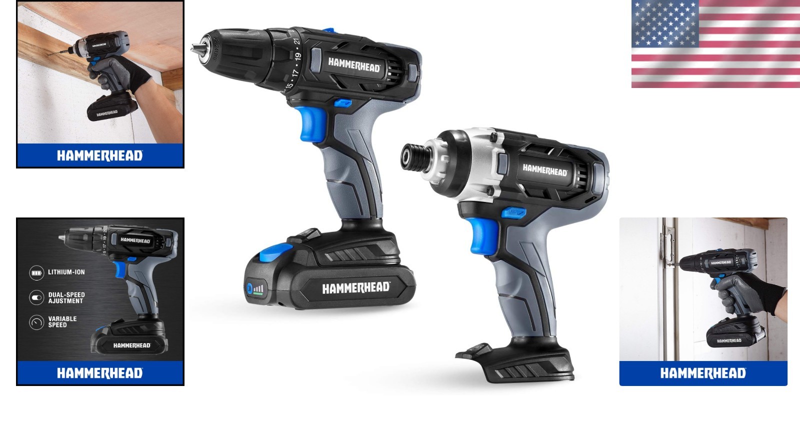 Compact 20V Combo: Drill, Impact Driver, Battery