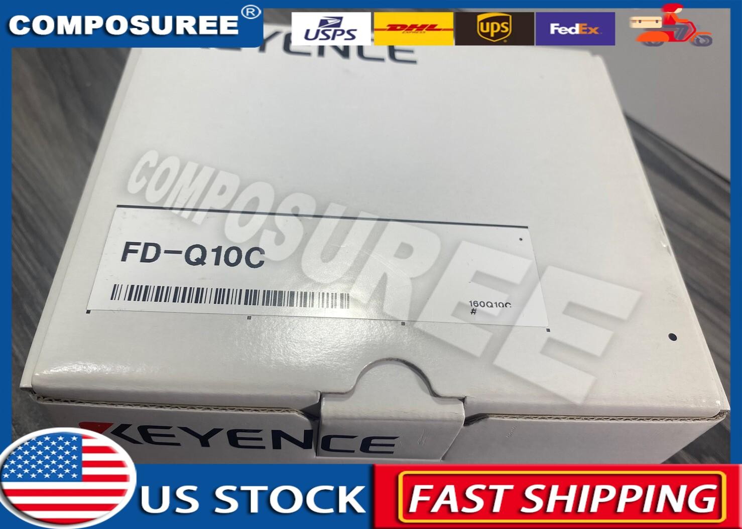 New Keyence FD-Q10C Clamp-on Digital Flow Sensor w/ Sensor Bracket 20-30VDC -USA