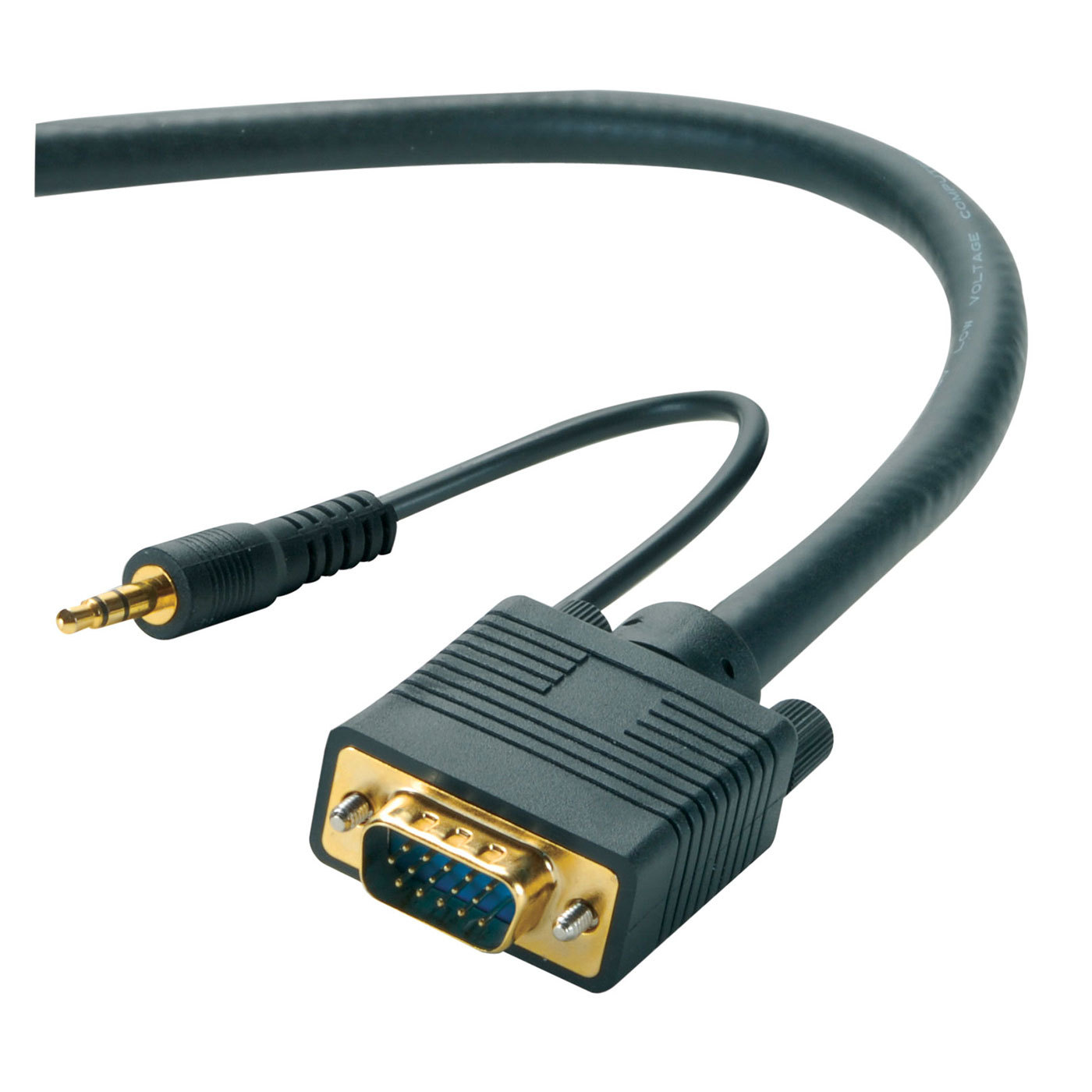VGA + 3.5mm Stereo Audio Male to Male Cable 25 ft. CL2
