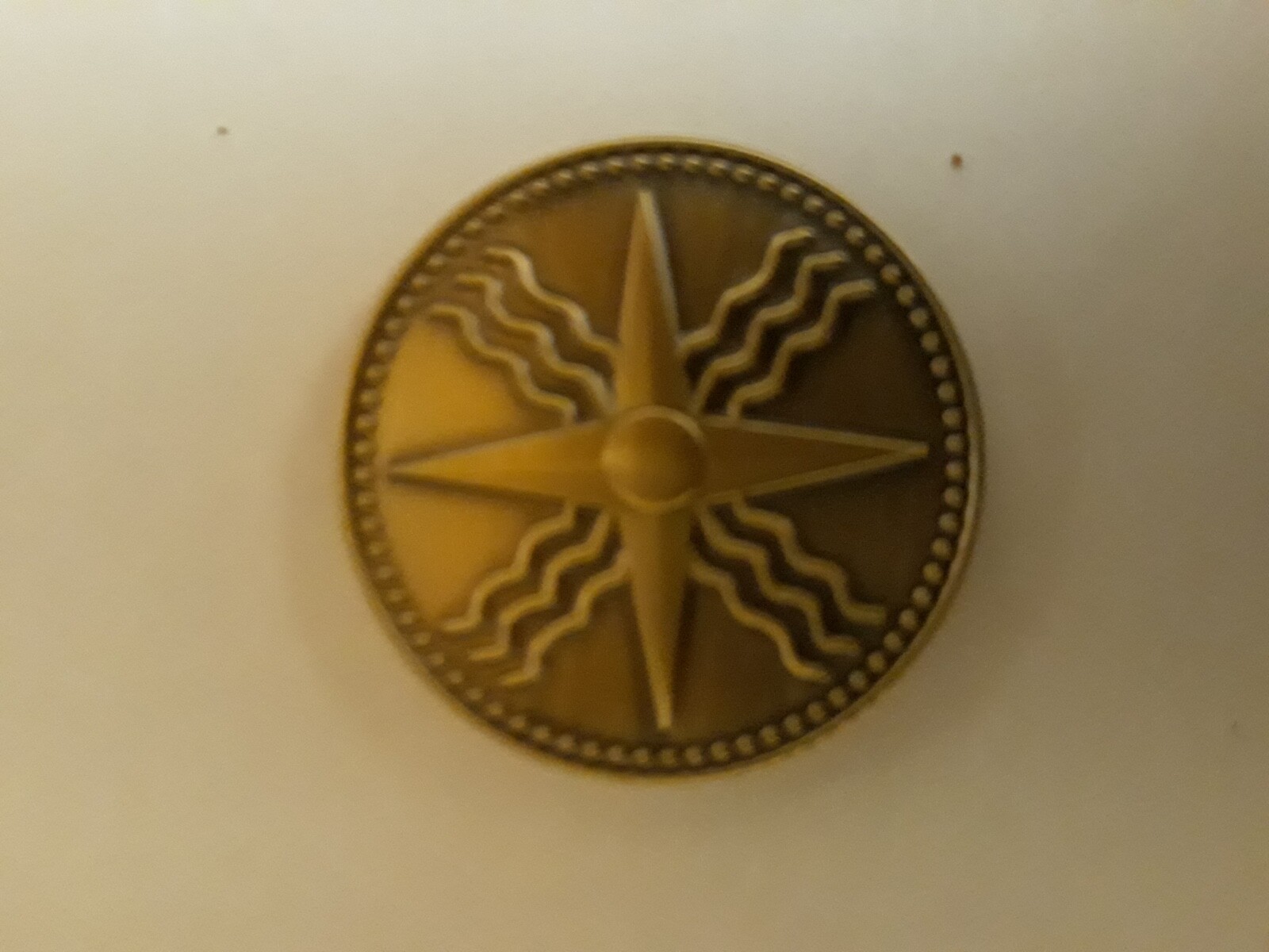 Anunnaki Gods Coin Token, Solid Brass Alloy, 1 1/2"
