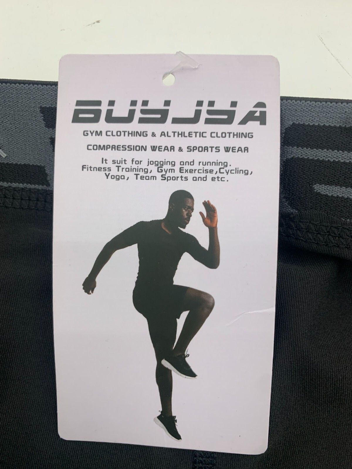 Buylya Mens Black Athletic Compression Leggings Size Large