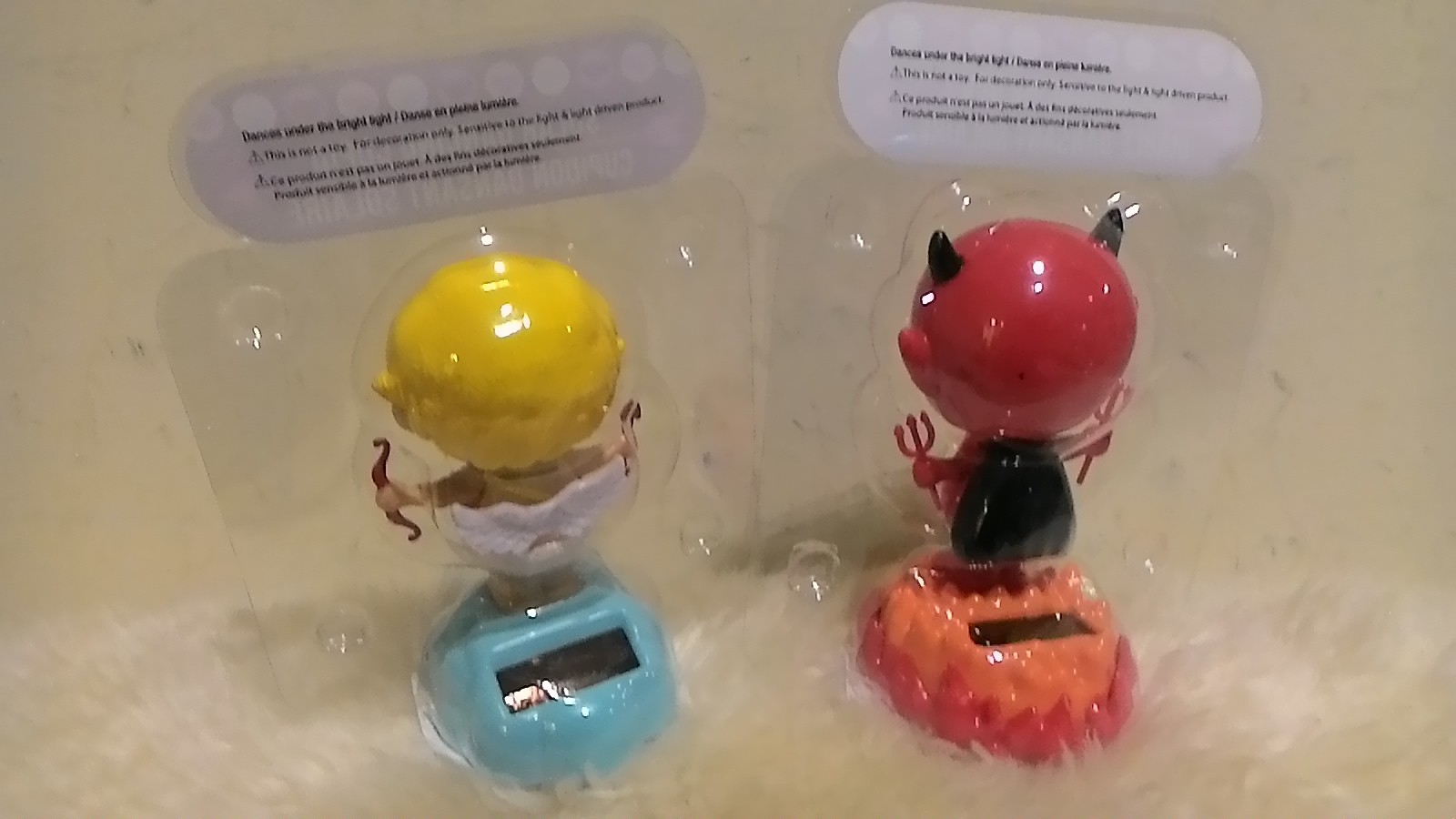 oh NEW 2017 Solar Dancing (2)Cupid and (2)Devil ( Valentine's Day )