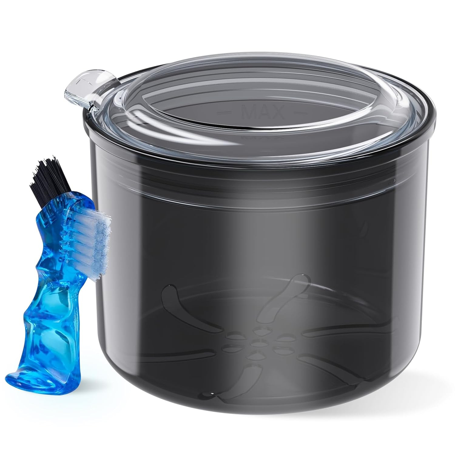 Denture Case, Denture Bath Cup with Brush, Denture Container Cups for Soaking De