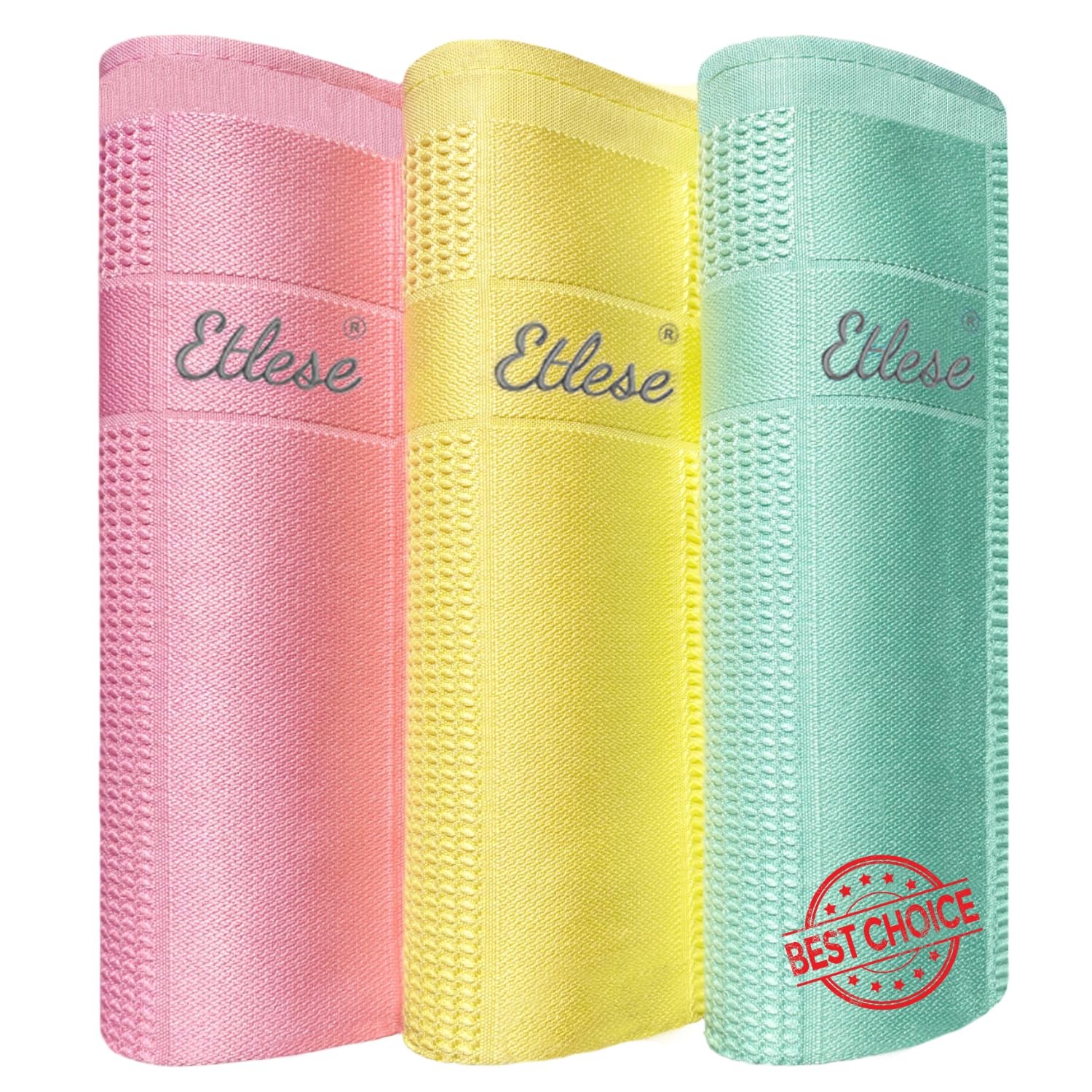 ETLESE Premium Microfiber Cloths for Window Glass Kitchen Dish Bath Car 24 x 16
