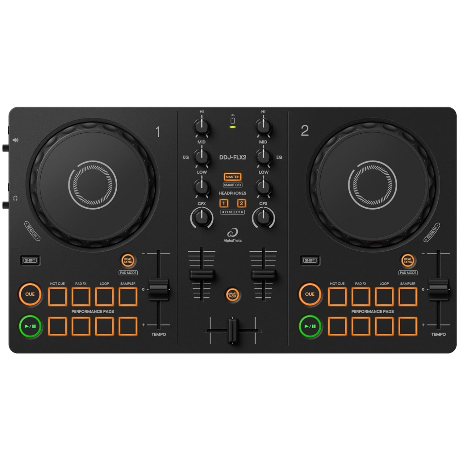 Portable 2-Channel DJ Mixer for rekordbox & Serato DJ Lite