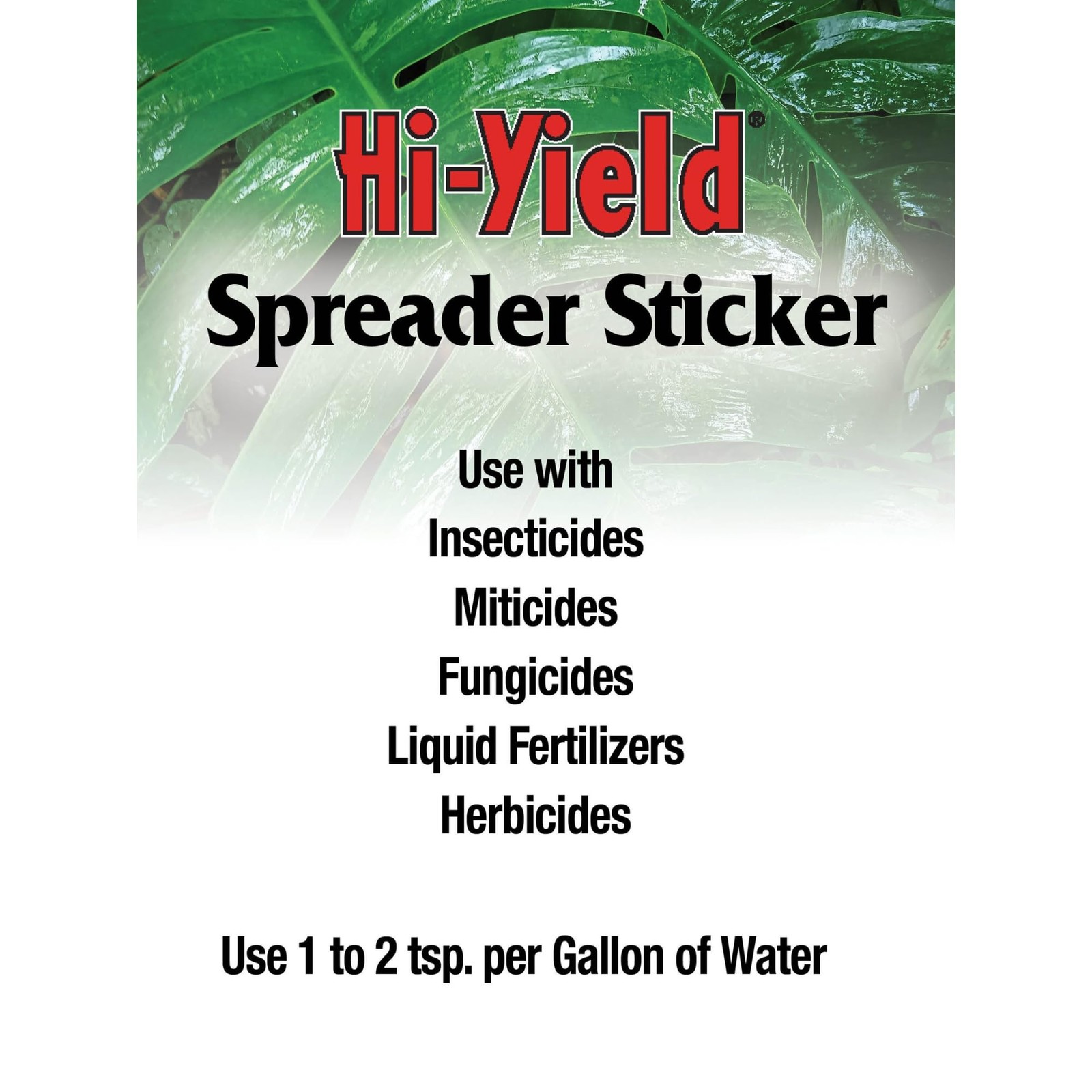 Hi-Yield 32005 Spreader Sticker, 8oz 8 oz, clear