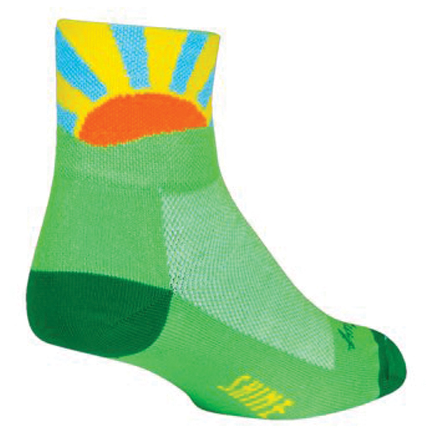 SOCKGUY Sun Shine Unisex No Show Socks XL Multicolor
