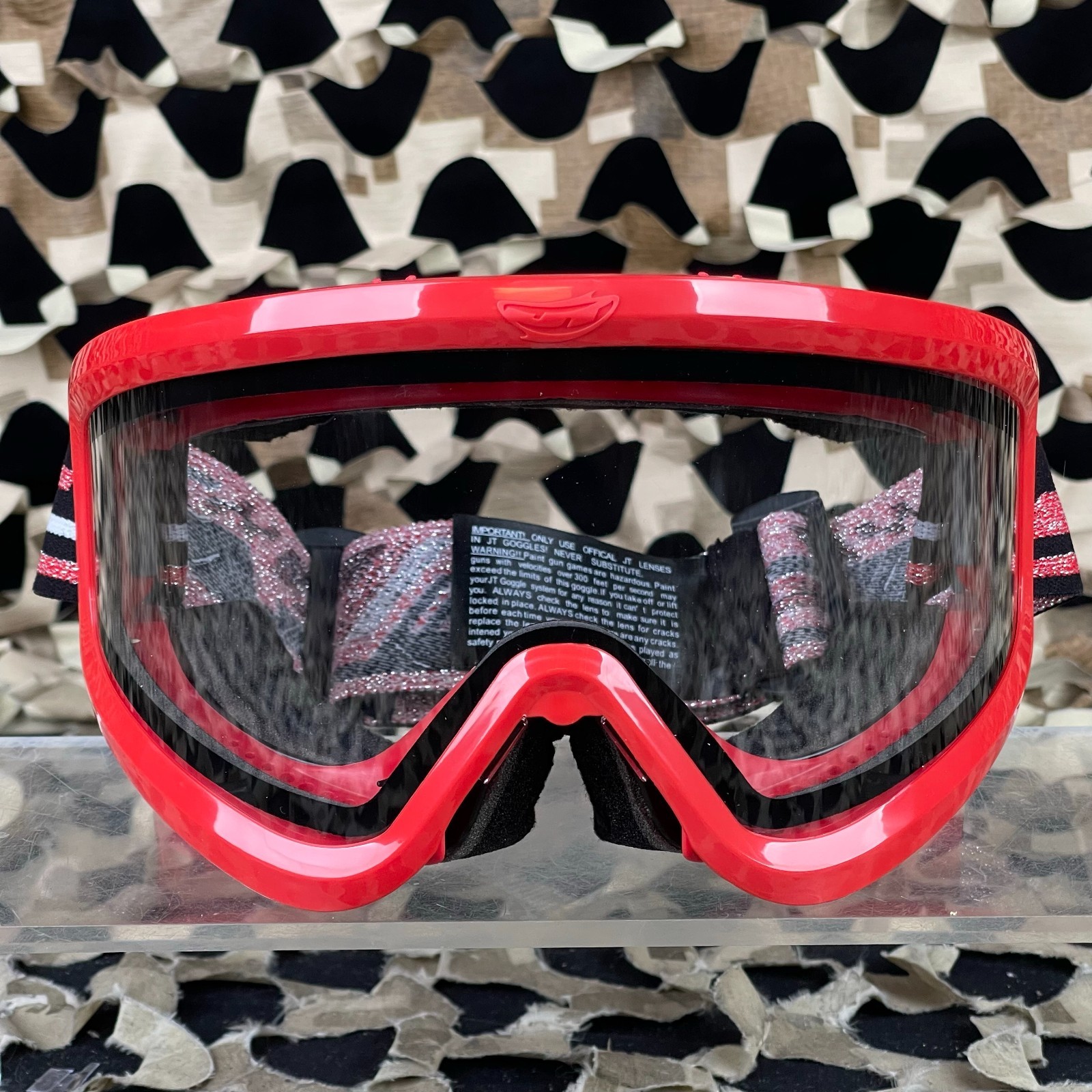 NEW JT ProFlex QLS Goggle Frame w/ Lens & Strap - Brimstone Red