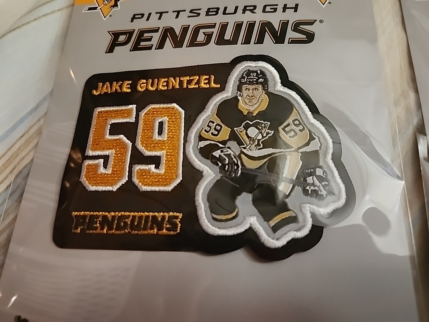 JAKE GUENTZEL #59 PITTSBURGH PENGUINS PLAYER PATCH New