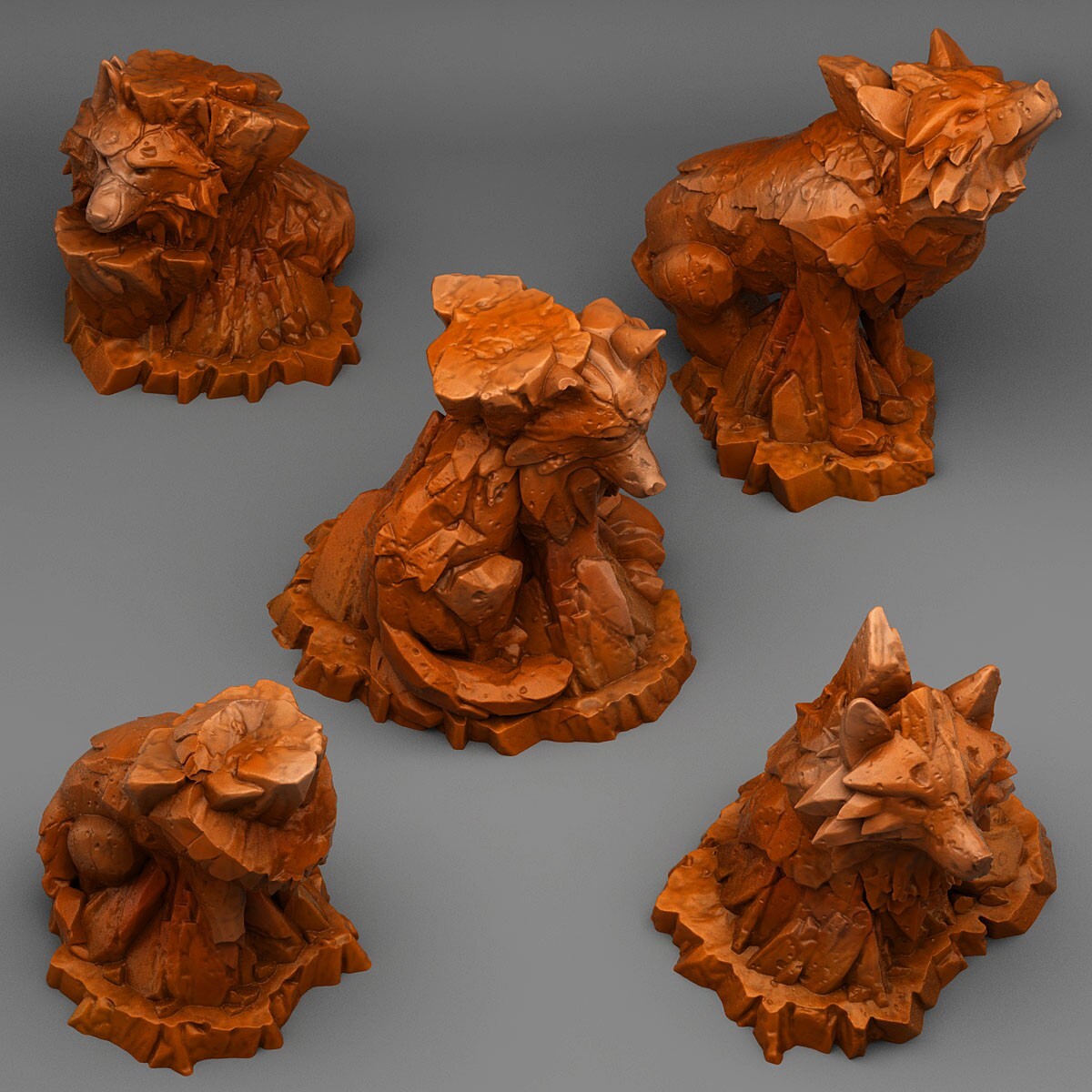 Mythic Rockwolves Legion Terrain Scenery Tabletop Miniatures 28mm Wargames
