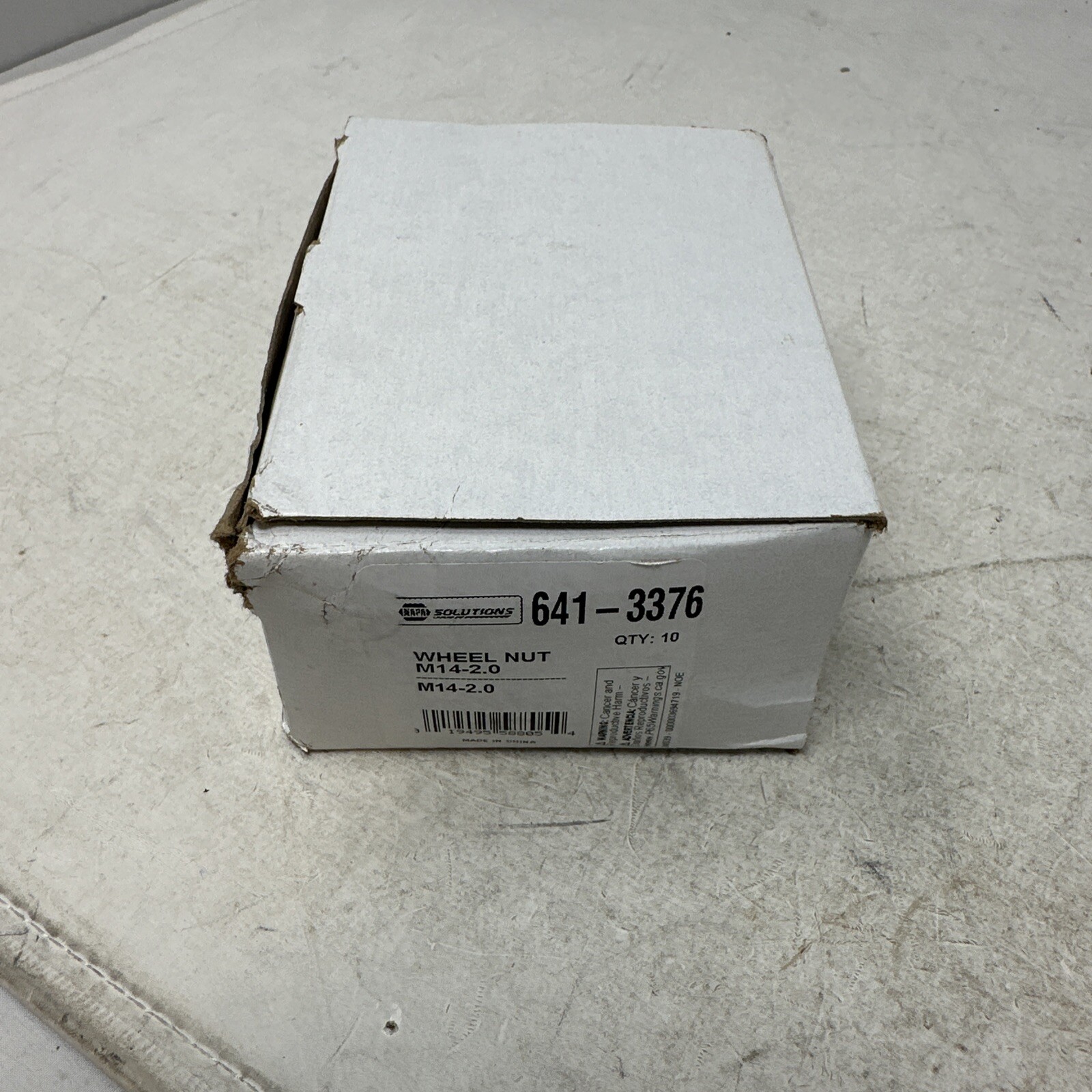 Box of 10 - NAPA Chrome Lug Nut M14-2.0 21 mm