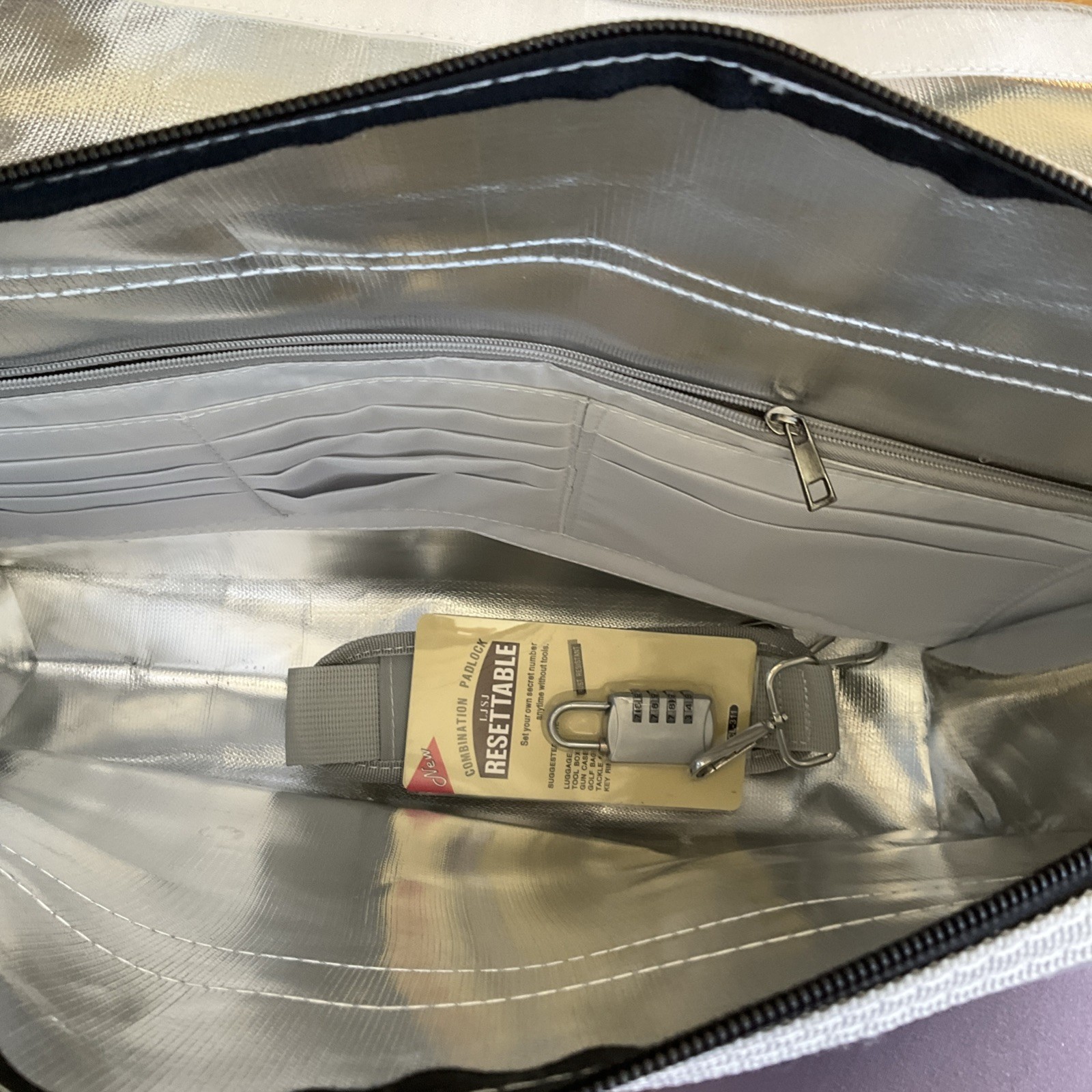 ENGPOW Fireproof Locking Document Bag With Lock NIP 16”x12”x4”