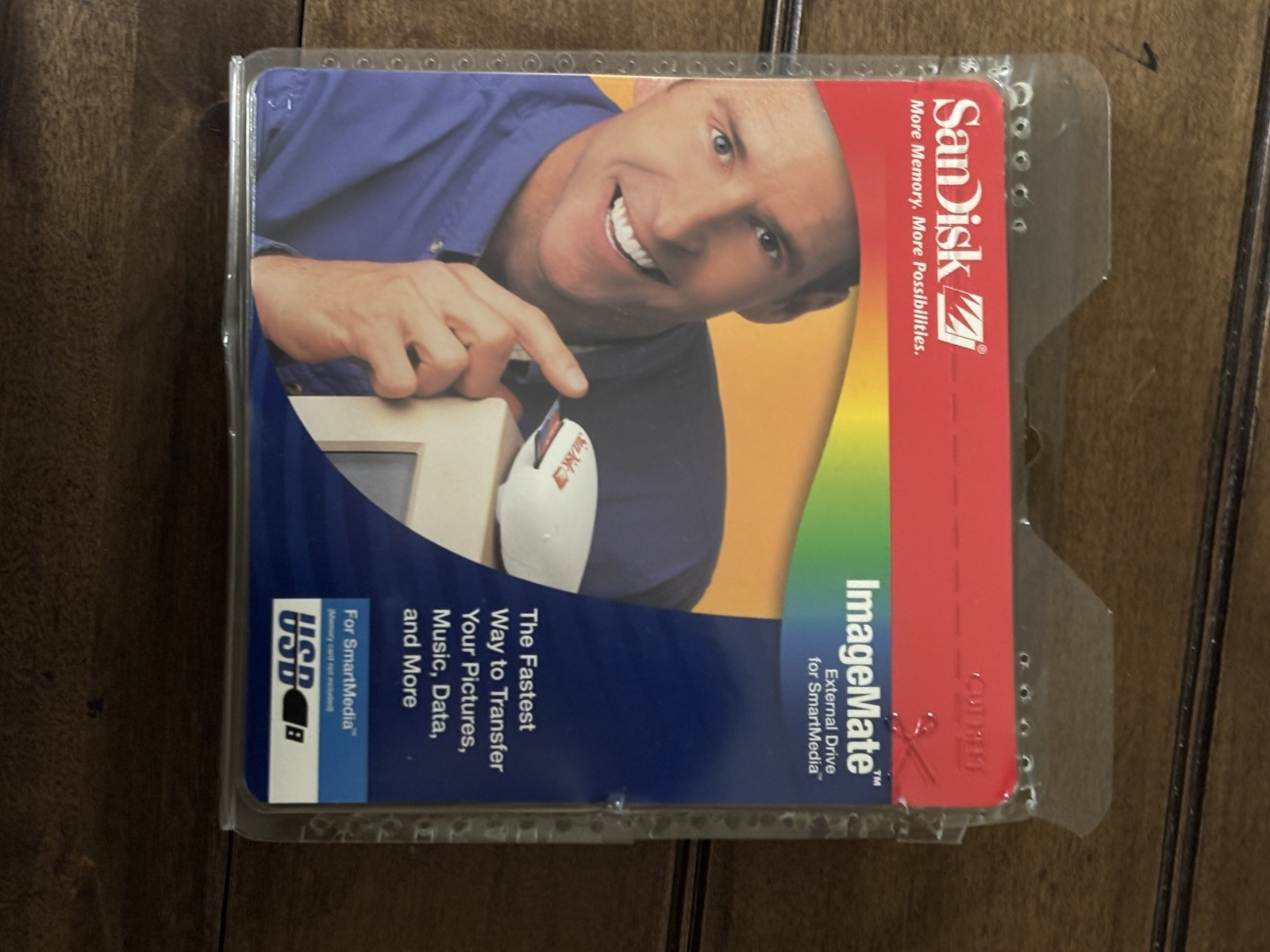 Vintage Sandisk Imagemate SDDR-55-01 USB Compact Flash Card Reader New. Tested
