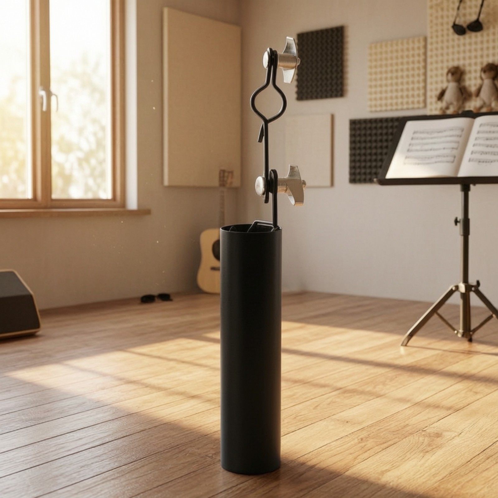Drumstick Holder with Clamp Adjustable Percussion-Stick Holder Sturdy for