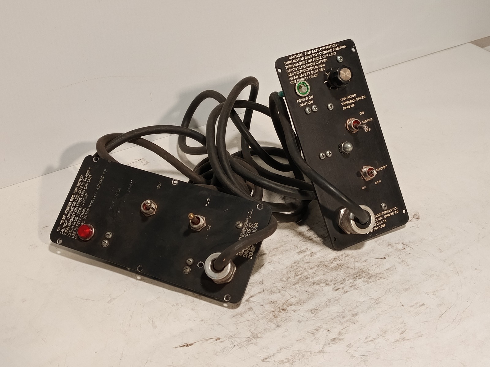 Jancy Engineering control panel lot 120V AC/DC motor magnet controller