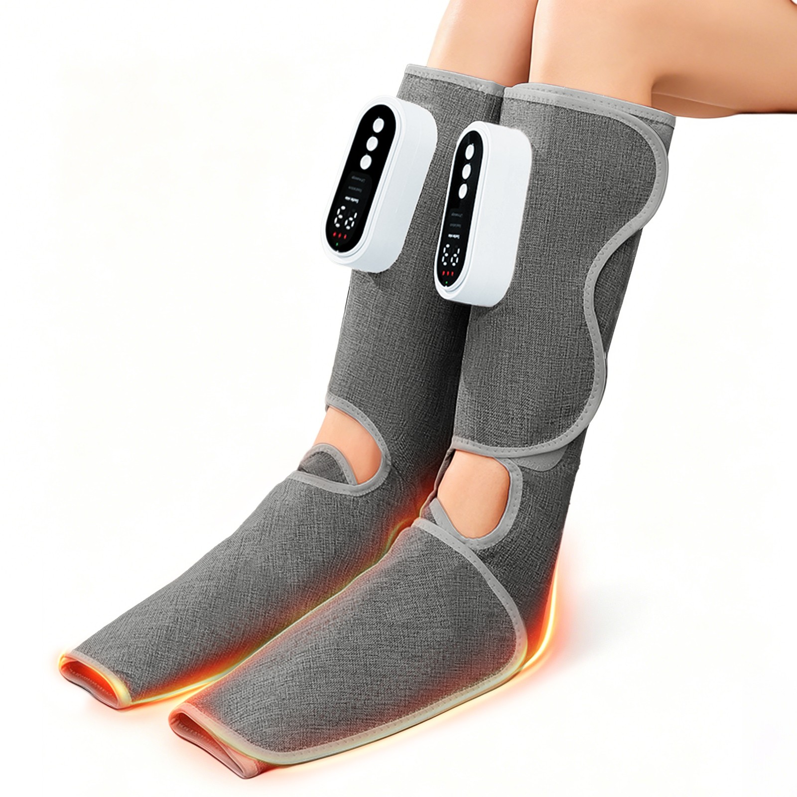 1 Pair Air Compression Leg Massager for Circulation and Pain Relief Calf Leg NEW