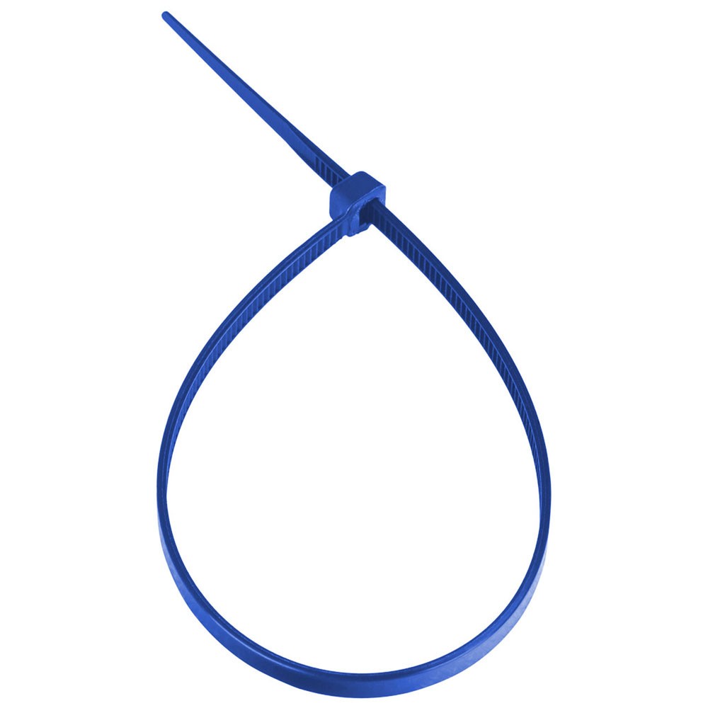 NavePoint 8 Inch Nylon Blue Cable Ties 18 Lbs 100 Pack