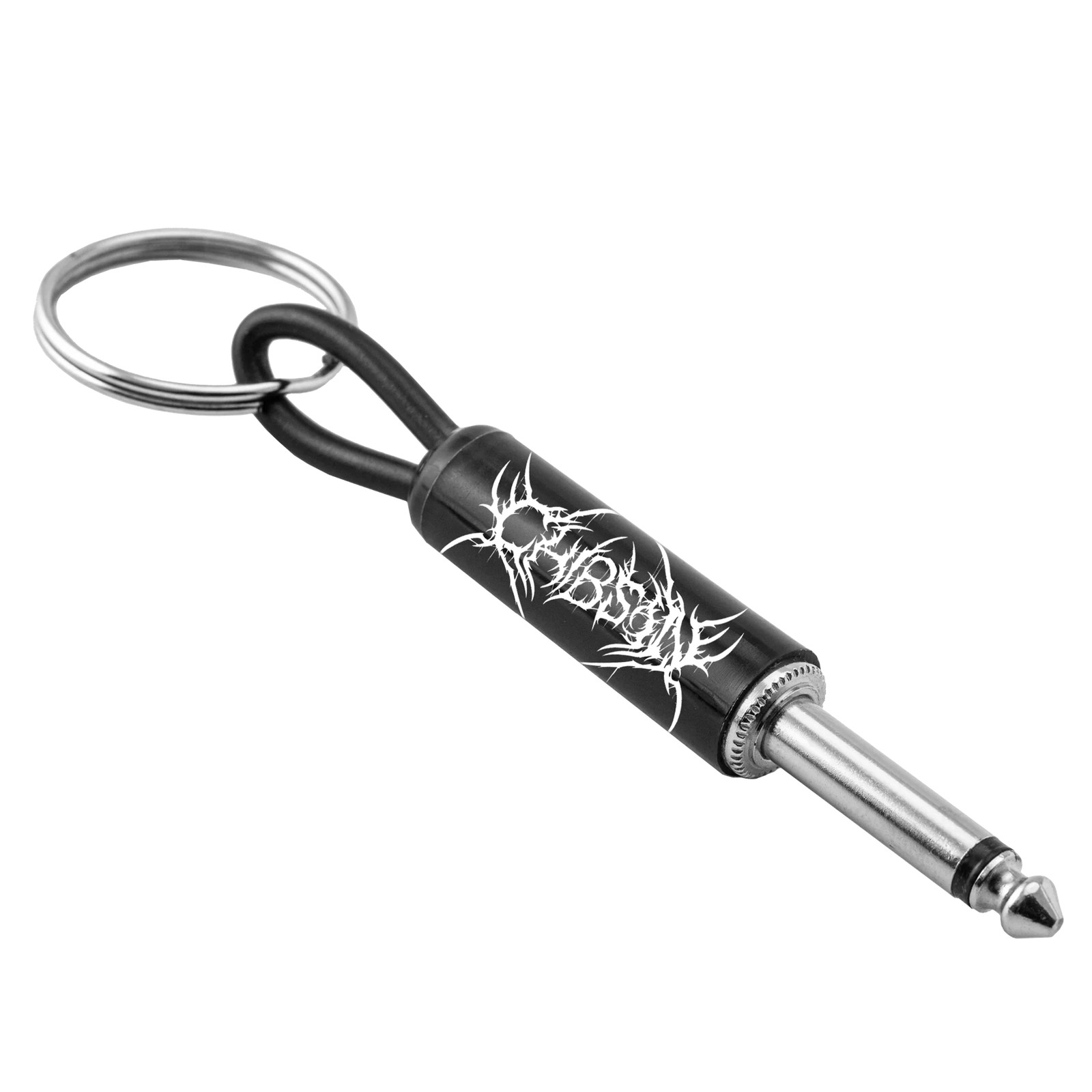 Chibson Guitar Plug Keychain