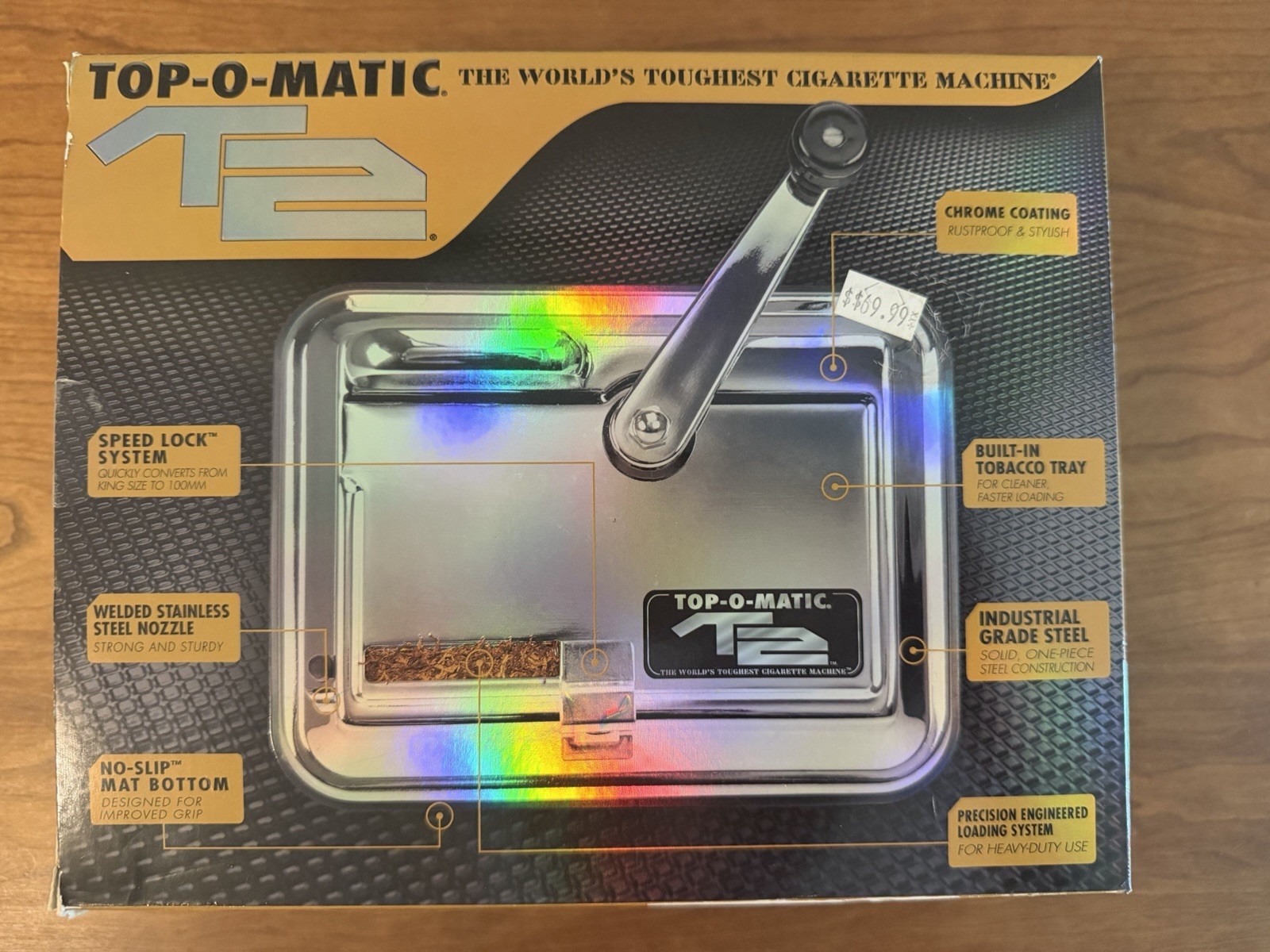 Top-O-Matic T2 Cigarette Machine Roller with Box and Instructions