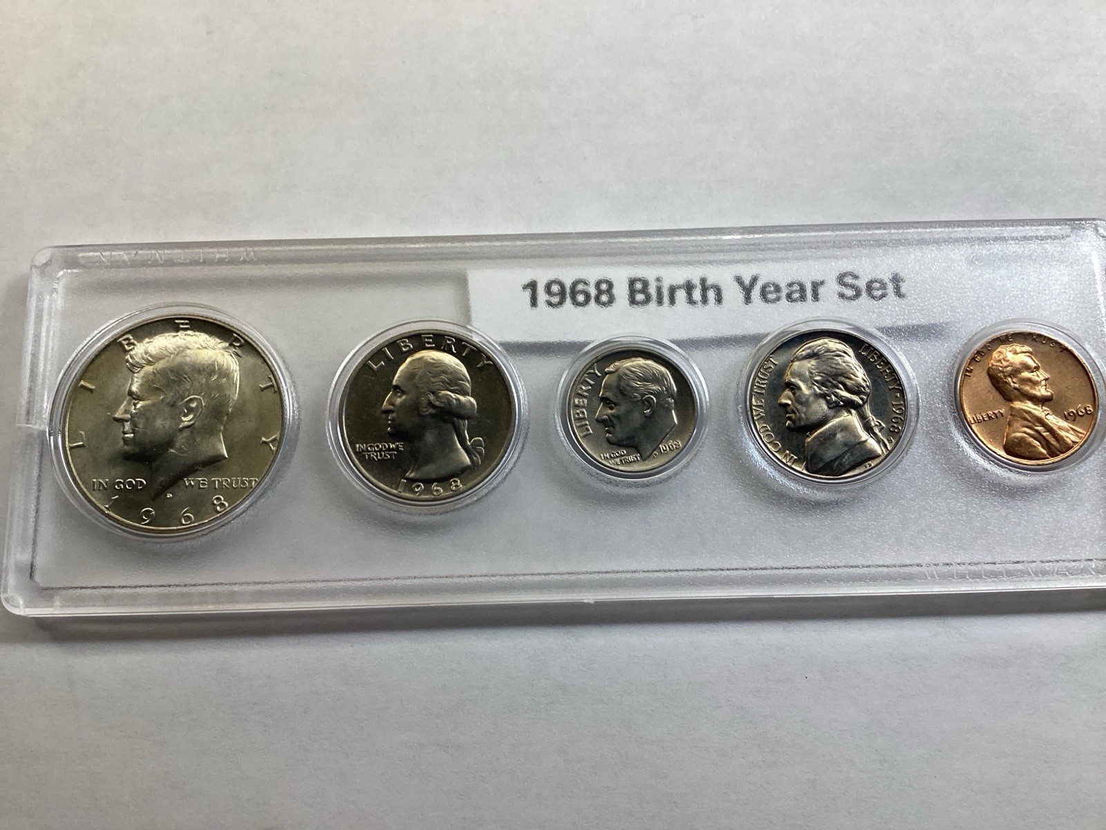 1968 Uncirculated Birth Year Set in Whitman Holder w/Silver Kennedy 022326 90d
