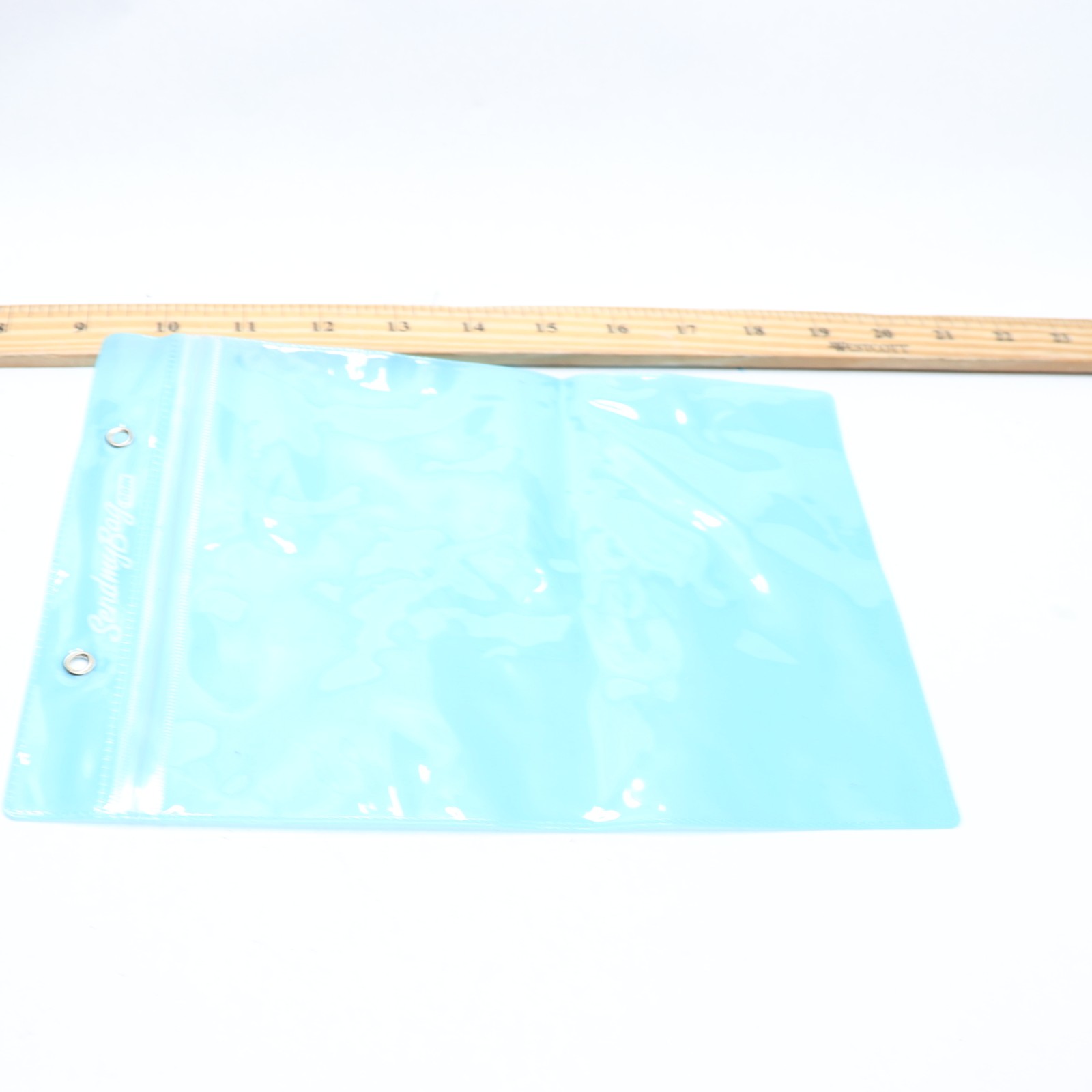 Send My Bag Blue Plastic 10" x 7"