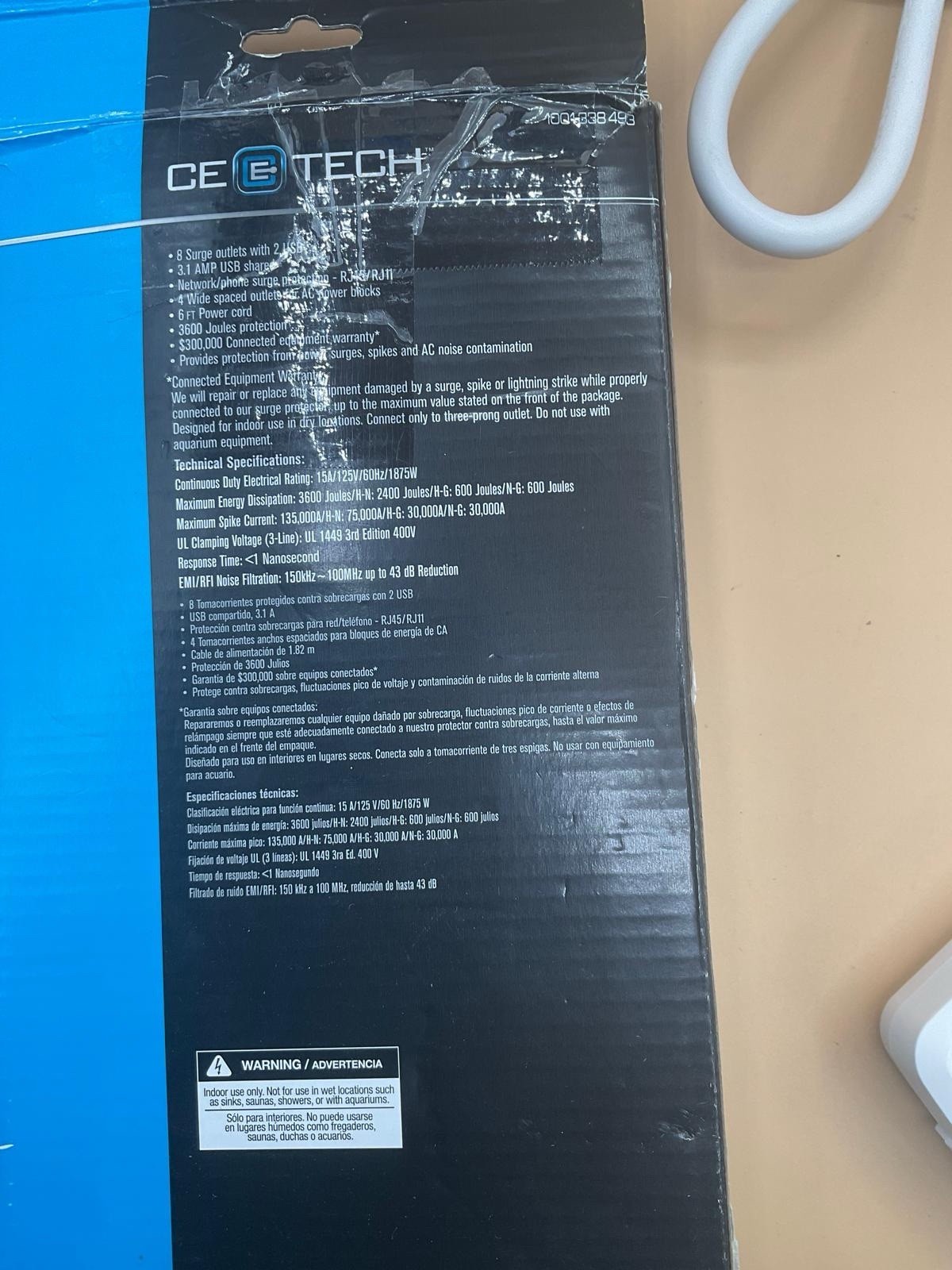 Ce Tech Surge Protector